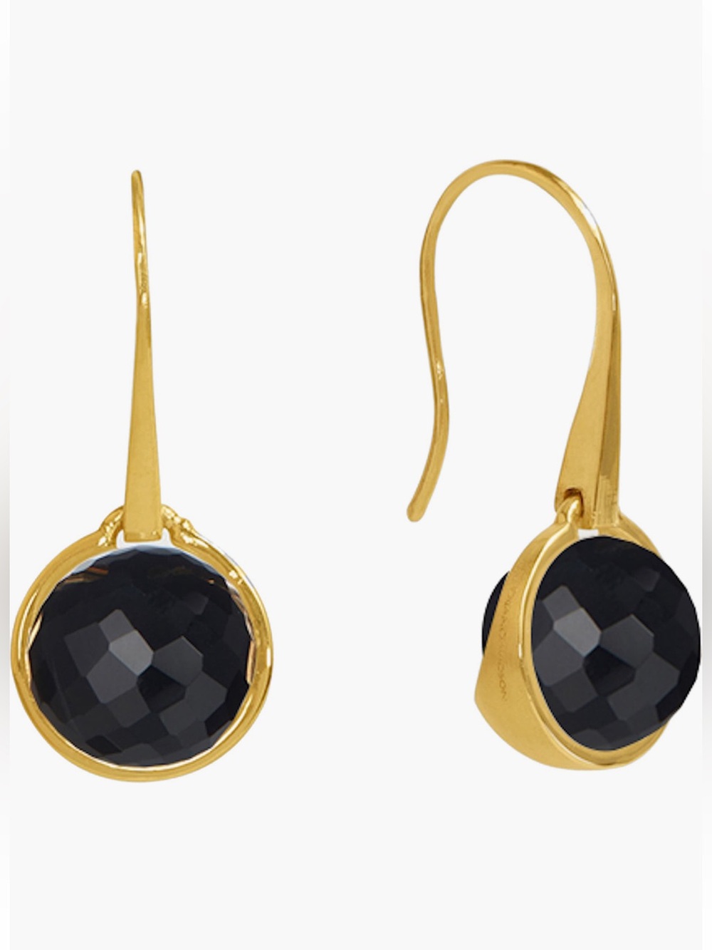 Dean Davidson Ipanema Onyx Drop Earrings Color: Yellow Gold/ Onyx NWT